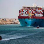 Container ships detouring around Africa due to Red Sea risk