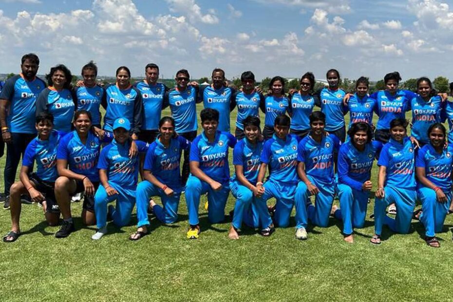 India U-19 cricketers celebrate a wicket against Pakistan in Bulawayo