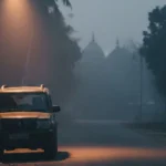 Police in Bhopal during an investigation into an alleged sexual assault case