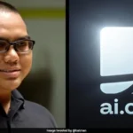 AI.com logo shown on a screen after the $70 million domain sale