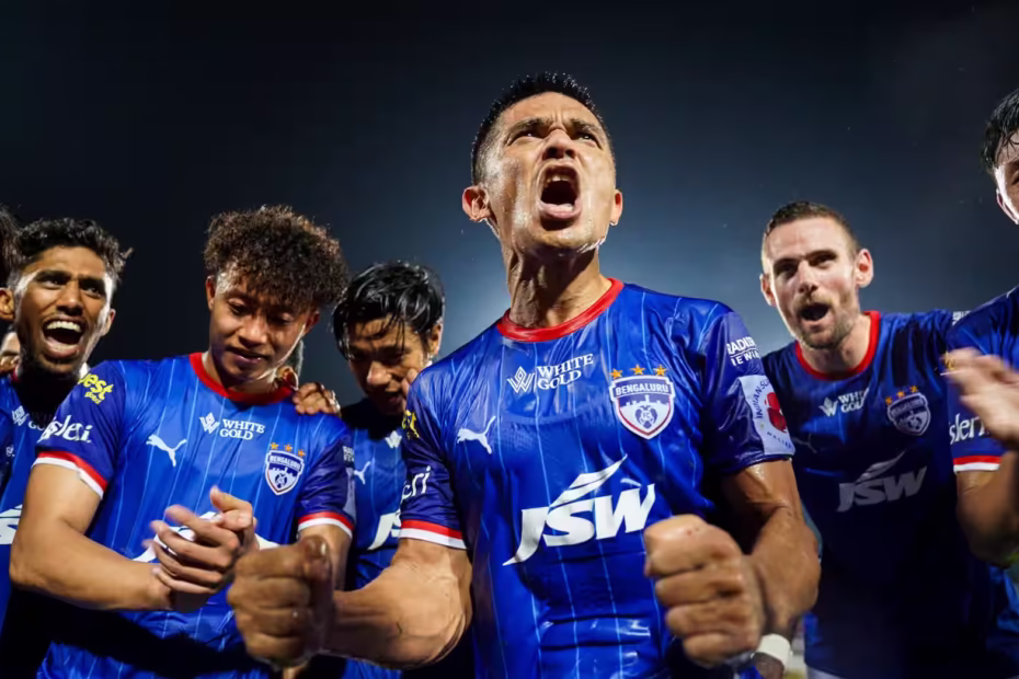 Bengaluru FC players in huddle after agreeing to pay cuts