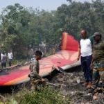 Wreckage of Air India Boeing 787 after AI-171 crash in Ahmedabad