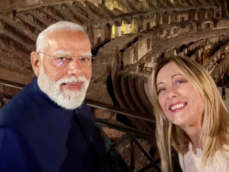 'Welcome to Rome, My Friend' — PM मोदी का इटली में शानदार स्वागत, Georgia Meloni ने शेयर की Selfie