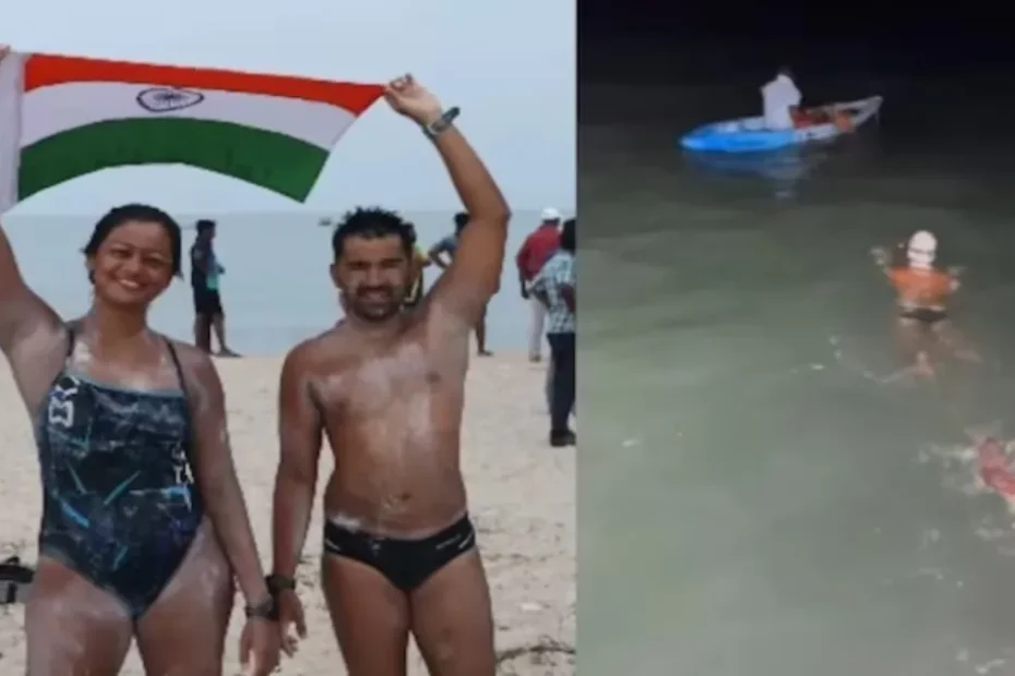 बेंगलुरु कपल ने रचा इतिहास: राम सेतु मार्ग से 11 घंटे में श्रीलंका से भारत तैरकर पहुंचे दानिश और वृशाली