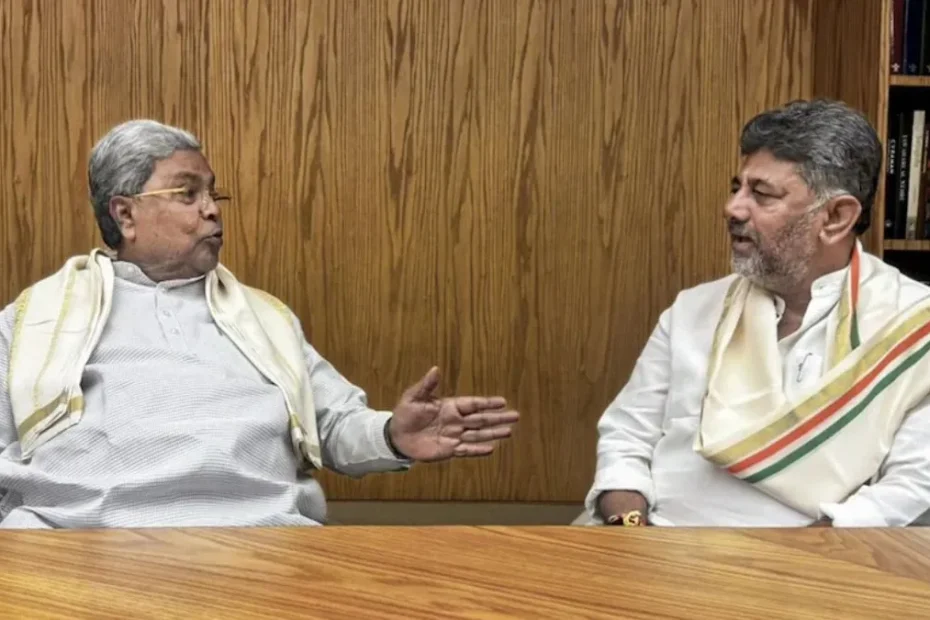 कर्नाटक कैबिनेट की जंग: शिवकुमार और सिद्दरमैया दिल्ली में, कल शाम 4:05 बजे शपथ ग्रहण