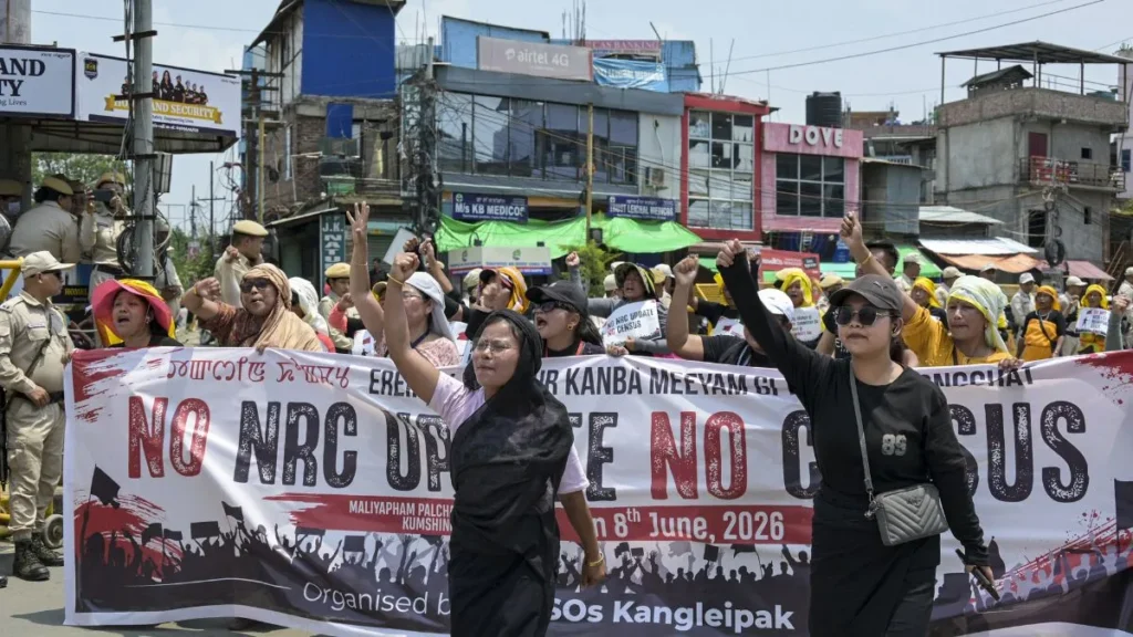 'NRC संशोधन नहीं तो जनगणना नहीं' — मणिपुर में हजारों लोग सड़कों पर, अवैध प्रवासियों के खिलाफ गरजा इंफाल
