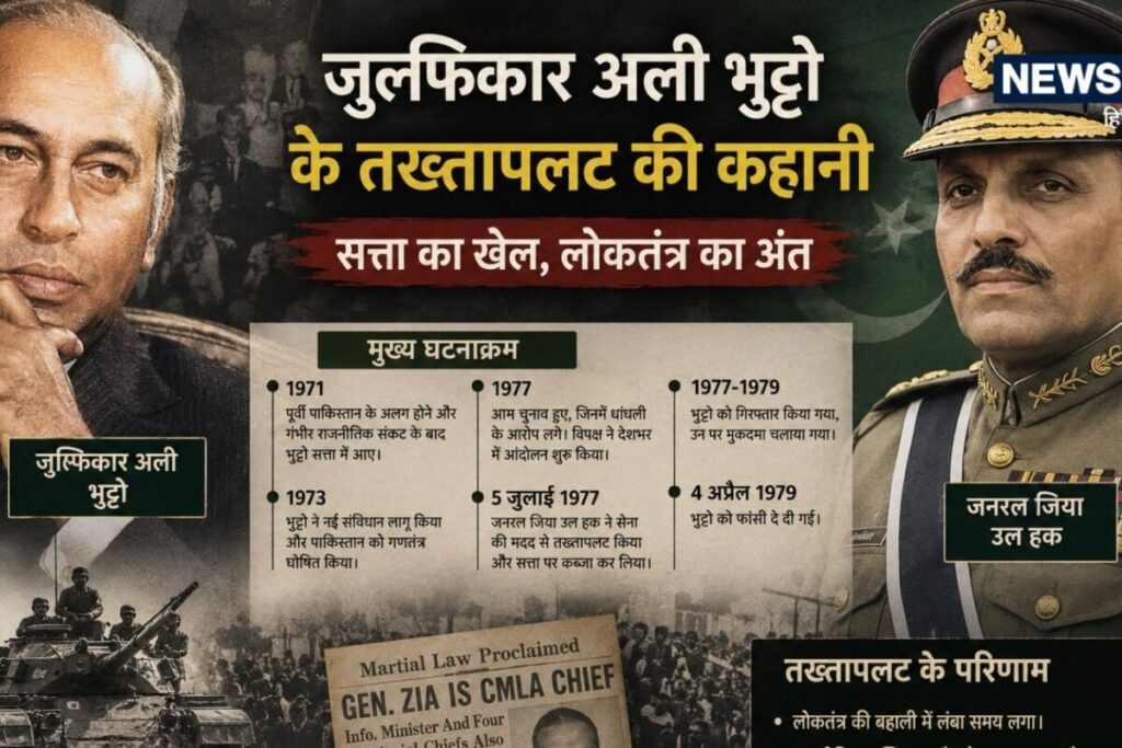 5 जुलाई 1977: वो काला दिन जब पाकिस्तान में लोकतंत्र की हत्या हुई — भुट्टो तख्तापलट की पूरी कहानी