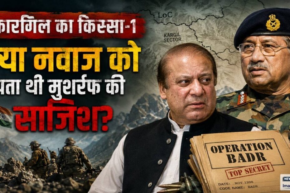 कारगिल का सच: नवाज शरीफ की सीढ़ी, मुशर्रफ का खेल — ऑपरेशन बद्र की पूरी कहानी