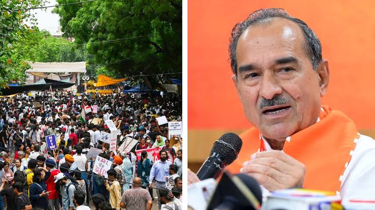 NEET विवाद: 'दुबई-पाकिस्तान से जंतर-मंतर पर खाना मंगवाया जा रहा है' — राजस्थान BJP अध्यक्ष ने उठाए बड़े सवाल